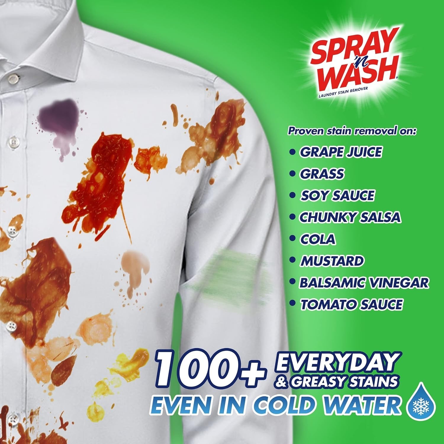 Maximum Strength Spray N’ Wash Stain Remover – 16oz Essential for Tough Stains