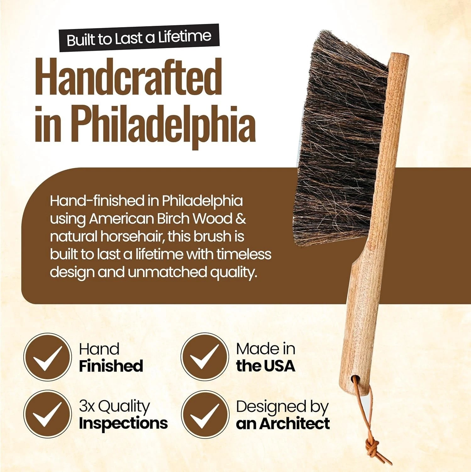 Dustpan Bench Woodworking Brush- 13 inch Horsehair Brushes are Used for Count…
