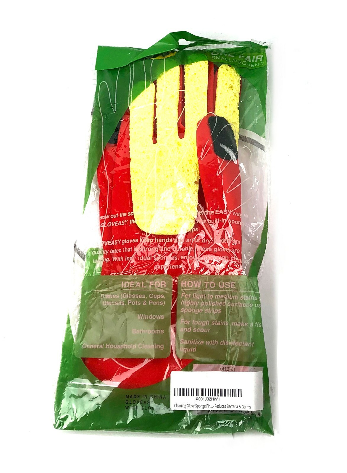 2 Pairs Kitchen Dishwashing Glove Rubber Cleaning Magic Glove with Sponges