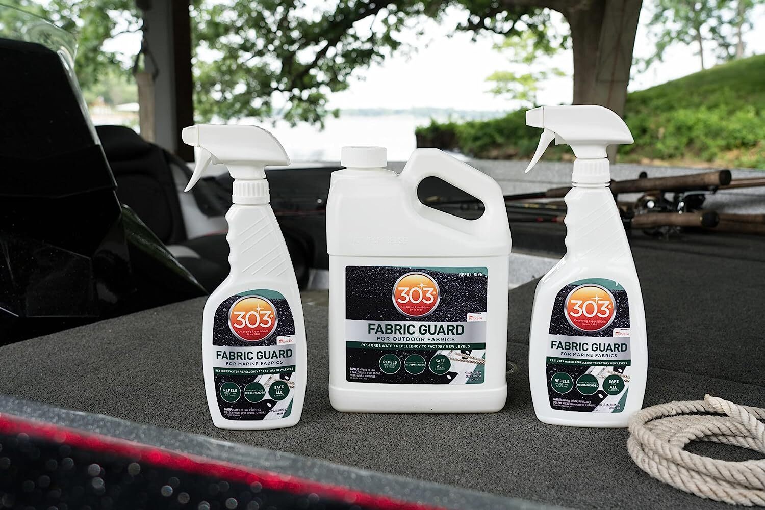 303 Marine Fabric Guard Restores Water Stain Repellency to Factory New Levels 1