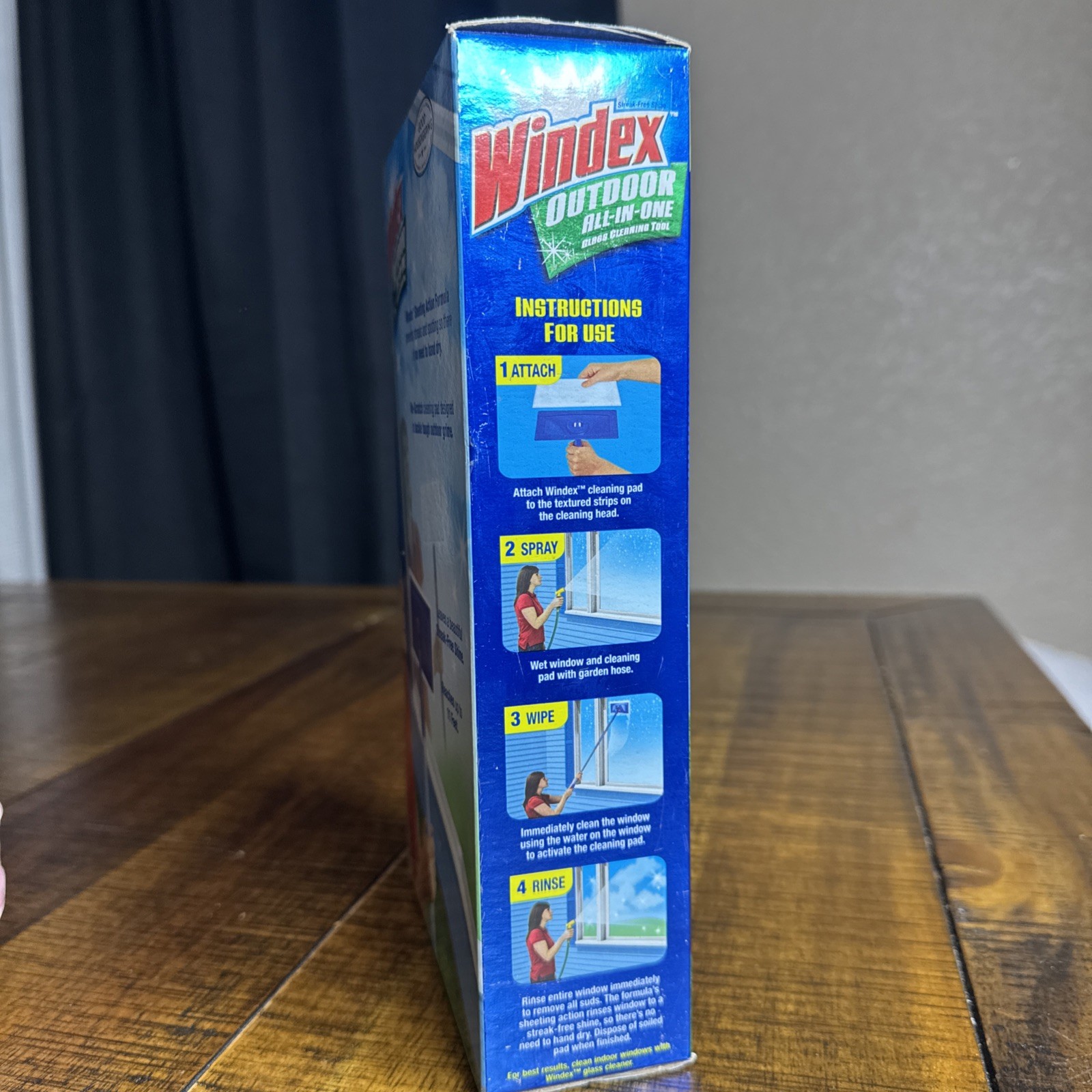 Windex Outdoor All-In-One Glass Cleaning Tool Starter Kit NOS SEALED RARE