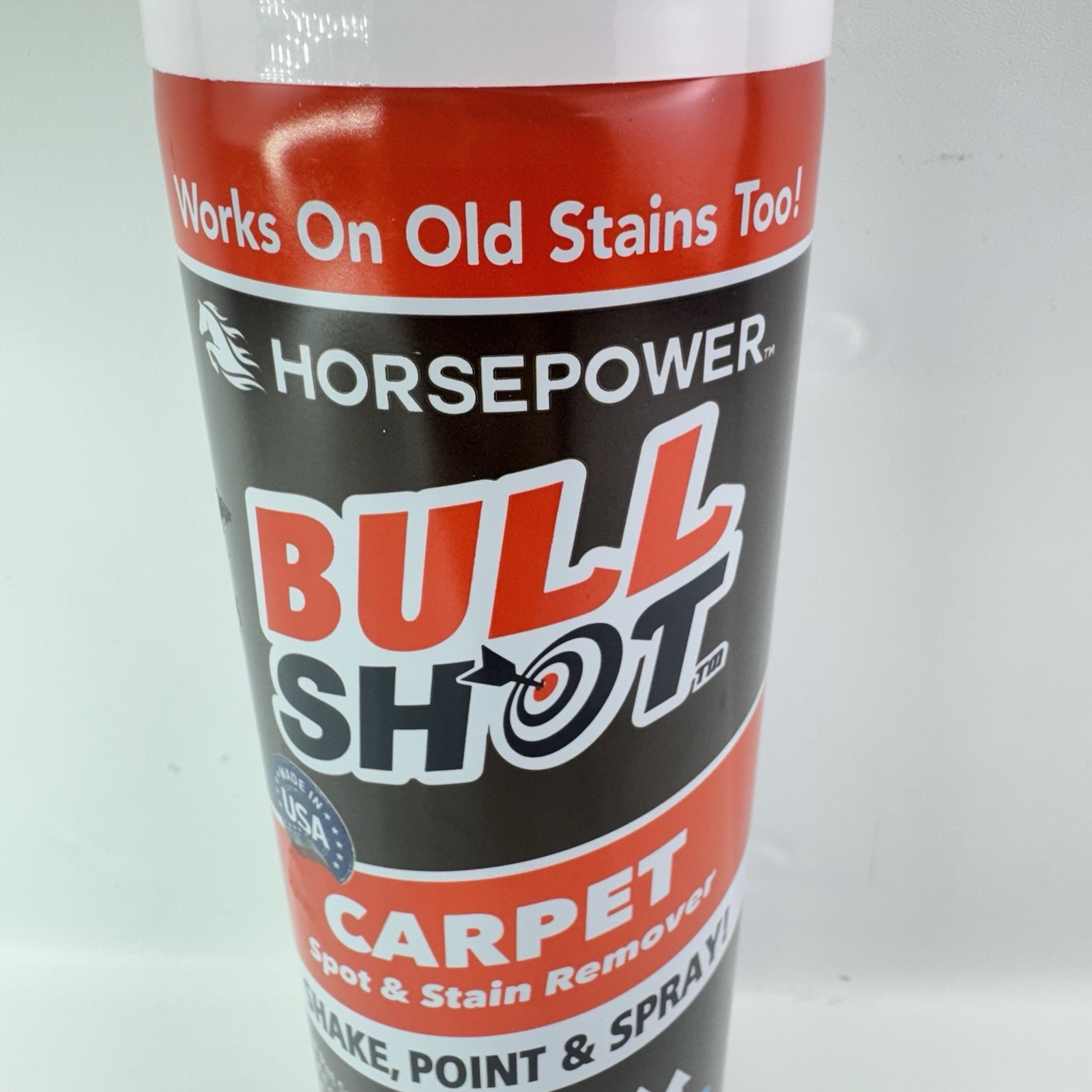 Horsepower Bull Shot Carpet Stain Remover 18oz Spray Pet Odor Cleaner Spot Sta