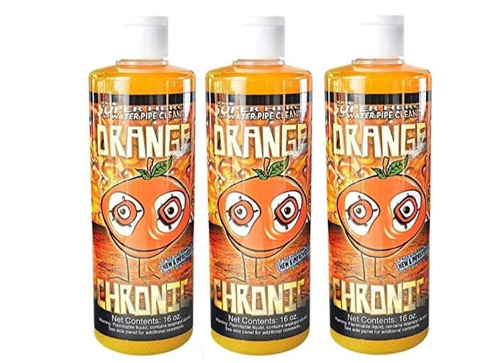 👉 Orange Chronic Cleaner 16oz x3 Bottles Glass Cleaner Fast Acting Solution