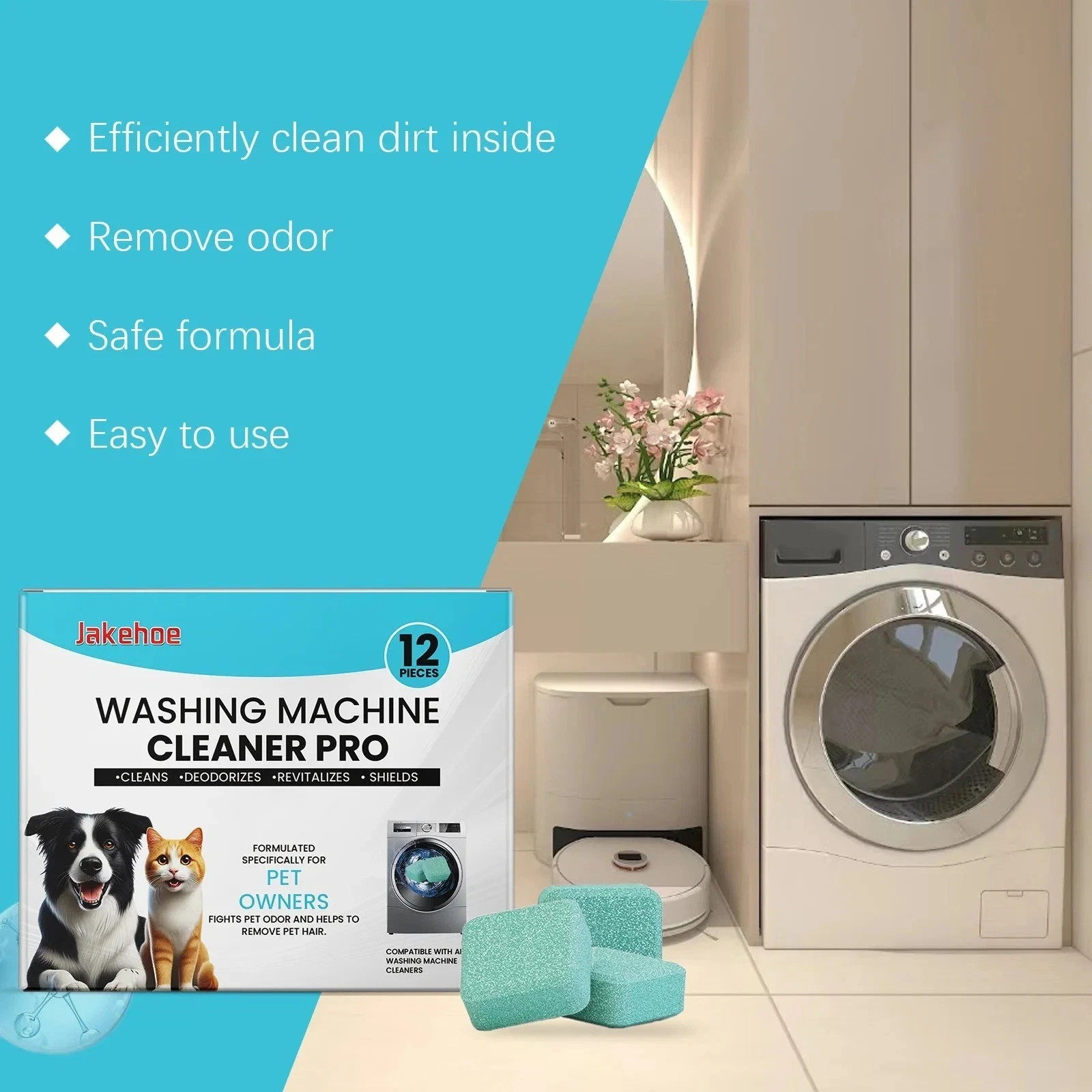 Uproot Clean Washing Machine Cleaner Tablets – 12 Pack USA FREE FAST SHIPPING ✅