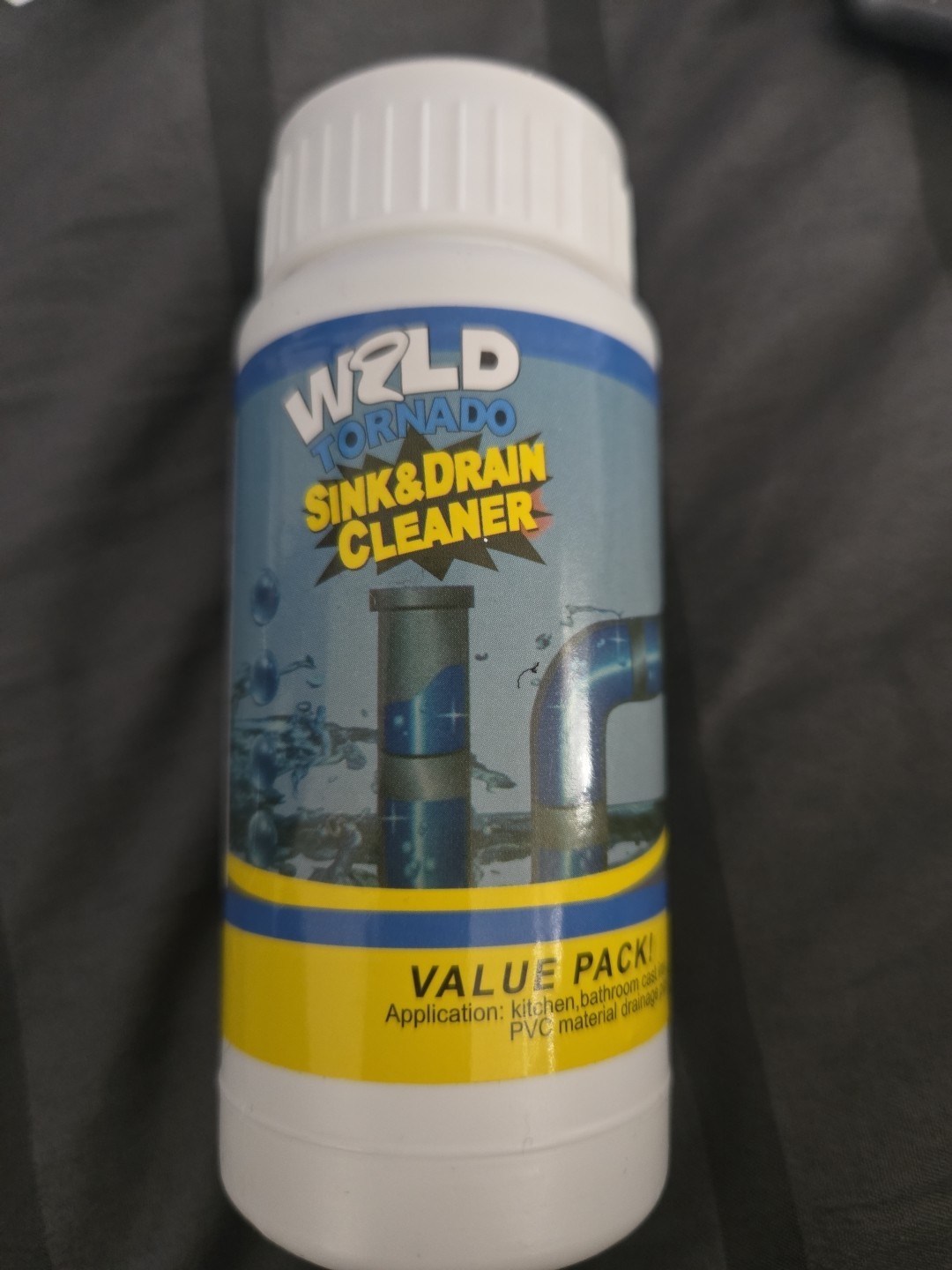 2x Wild Tornado Powerful Sink & Drain Cleaner High Efficiency Clog Removal