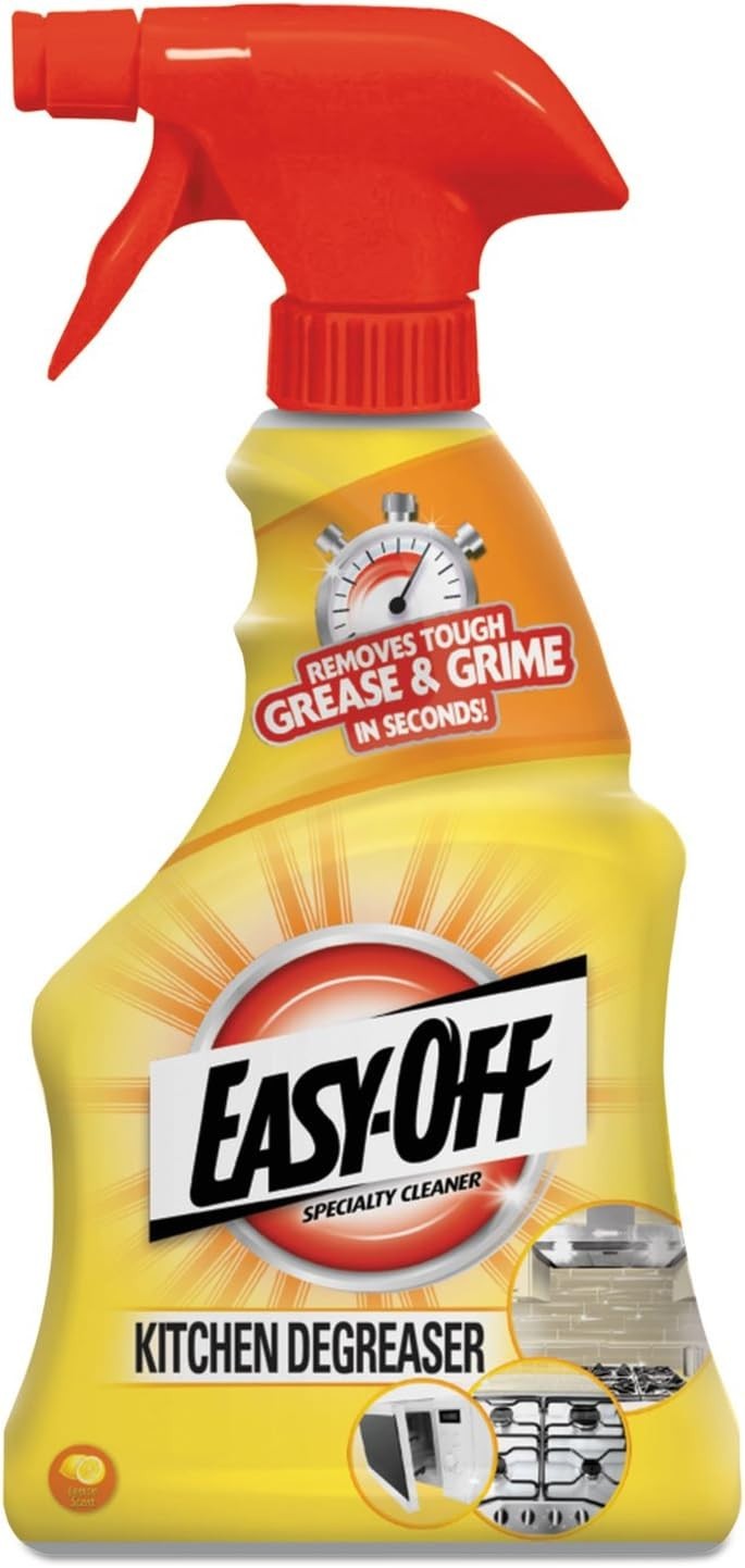Easy Off Specialty Kitchen Degreaser Cleaner Clear Lemon 16 Fl Oz