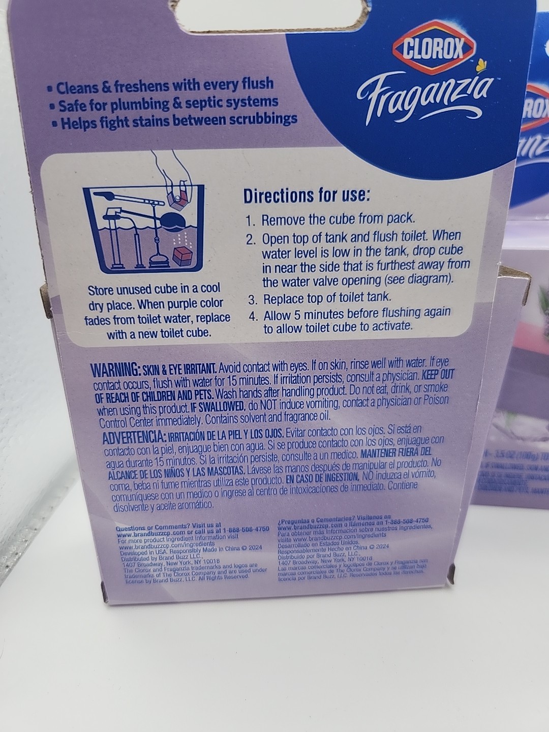 3x Lot Boxes Clorox Automatic Toilet Bowl Cleaner Lavender Bleach Free