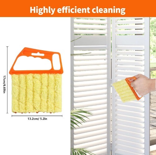 6 Pcs Window Venetian Blind Cleaner Duster Tool, Microfiber Number of Items: 6