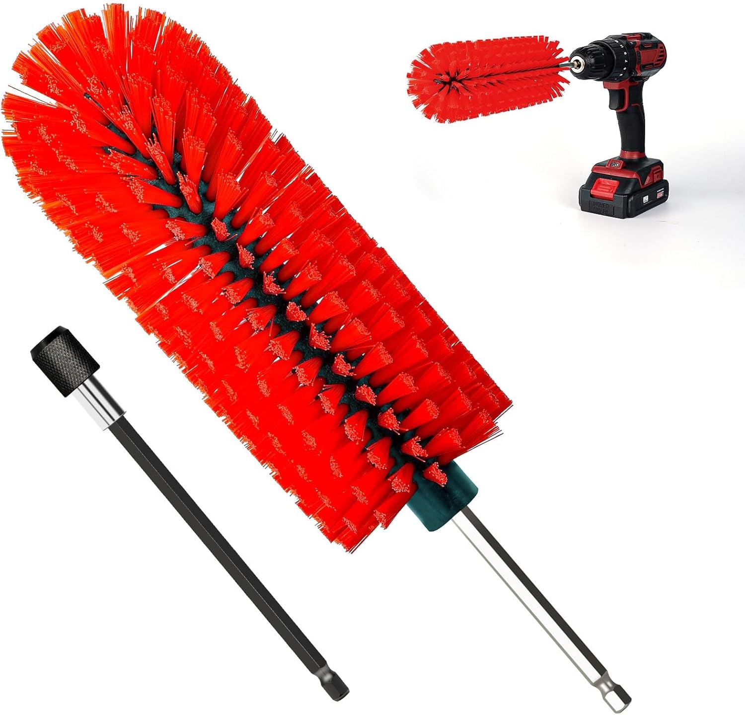 Wheel Brush Soft Drill Wheel Cleaner Brush Highly Dense and Durable Rim Clean…