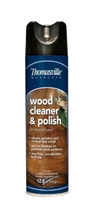 Thomasville Woodcare Wood Cleaner and Polish for Beautiful Wood, 12.5 Oz.