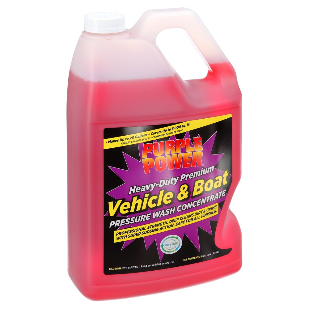 Purple Power Heavy-Duty Vehicle and Boat Pressure Washer Fluid Concentrate, 1 Ga