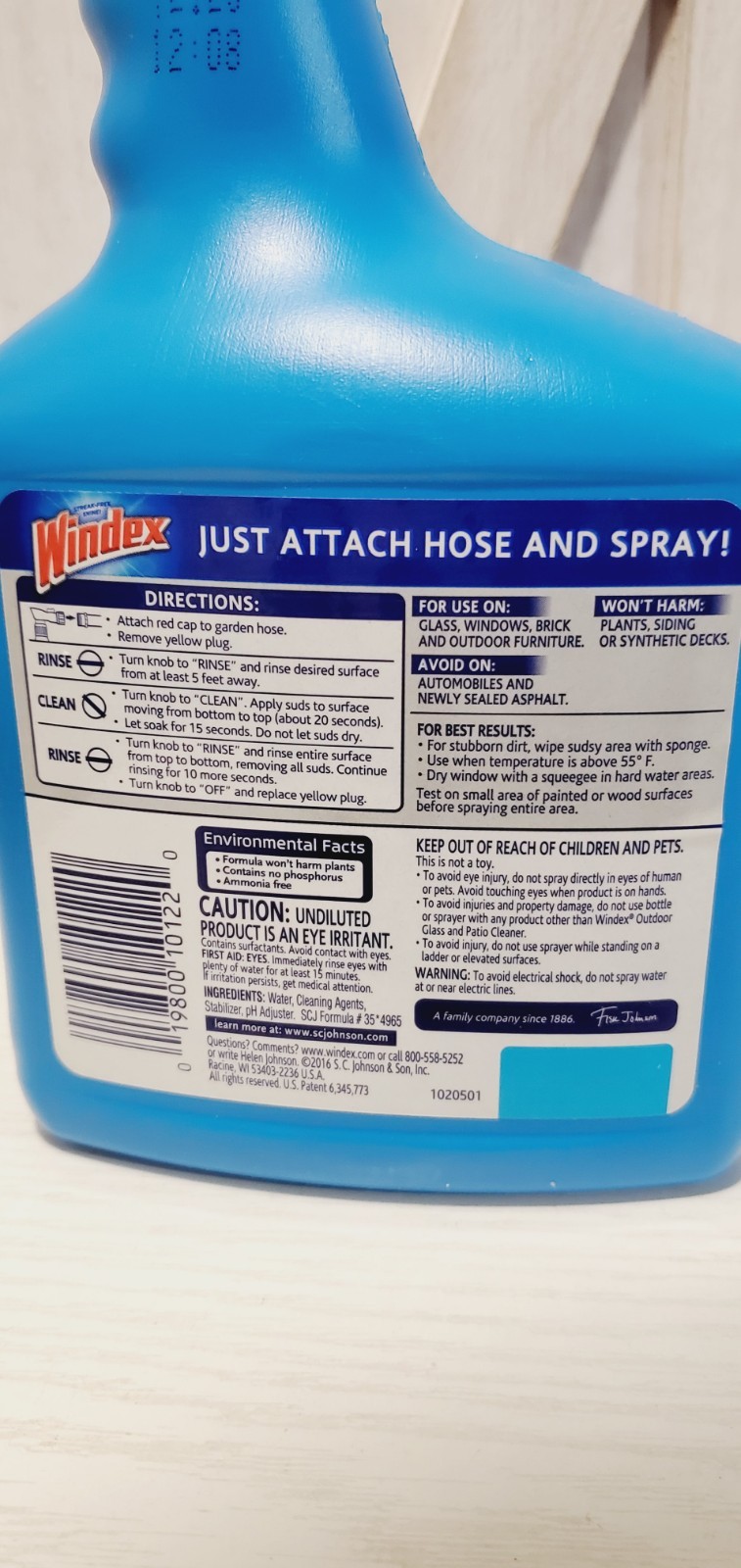 Windex Outdoor Concentrated Glass Window Cleaner 32 oz Lot Of 2 (64oz)