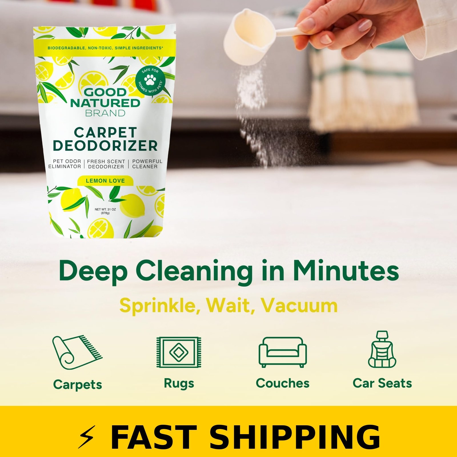 Good Natured Carpet Deodorizer 31 oz – Pet Odor Eliminator