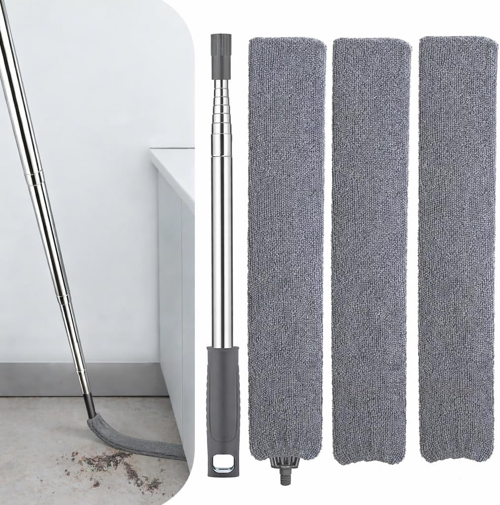 Retractable Gap Dust Cleaner with Extension Pole, Cleaning Tools with 3 Microfib