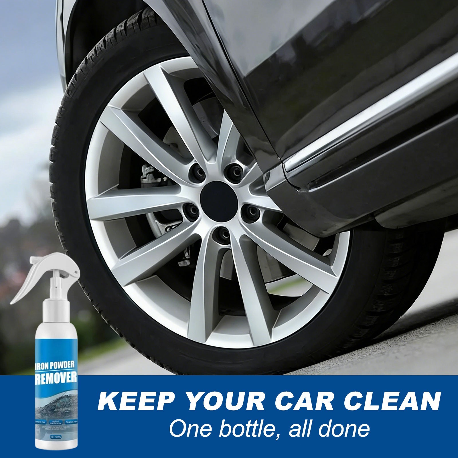 Heavy-Duty Rust Stain Remover, Multi-Purpose Iron Out Cleaner for Tools, Cars