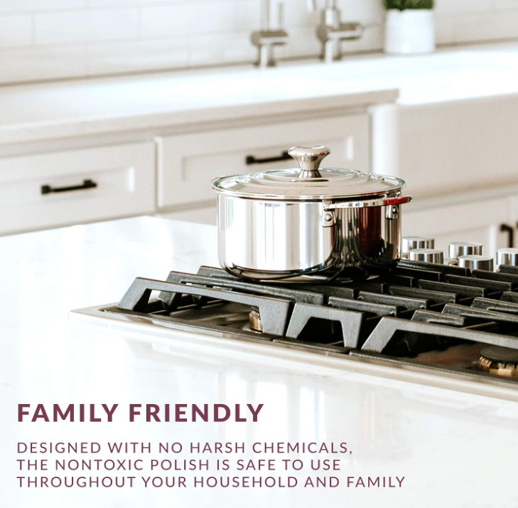 HOPE’S Countertop Restoration Polish, Streak-Free Kitchen Counter Cleaner, No 8