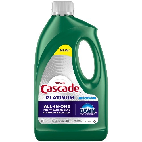 Cascade Fresh Platinum Gel Dishwasher Detergents – 75oz