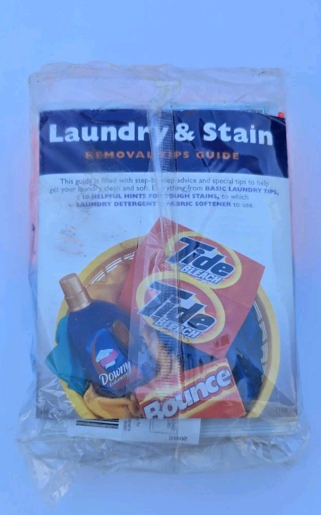 Vtg 1998 TIDE Bleach Laundry Detergent + DOWNY Fabric Softener FREE SAMPLE SIZE!