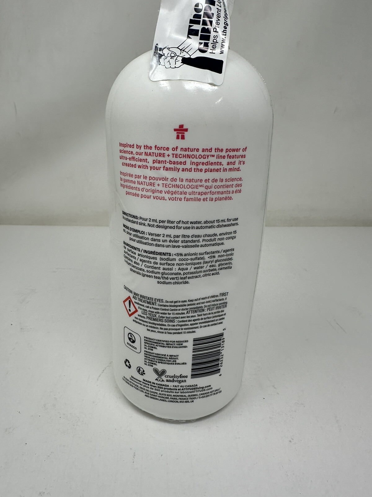Dishwashing Liquid Baby Bottles Fragrance Free 1 Litre By Attitude