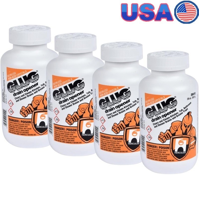 Drain Cleaner Crystals Clogs Grease Hair Sludge Unclogging Solid Fast Acting New