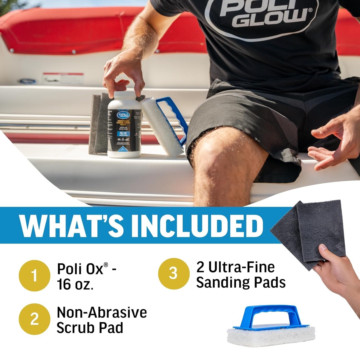 Poli Ox — Remove Heavy Oxidation and Stains from Fiberglass Boat & RV