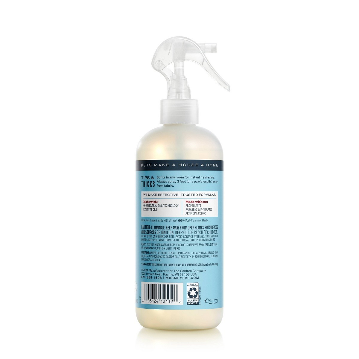 Mrs. Meyer’s Clean Day Liquid Coconut Scent Pet Odor Eliminator: 12 fl oz Spray