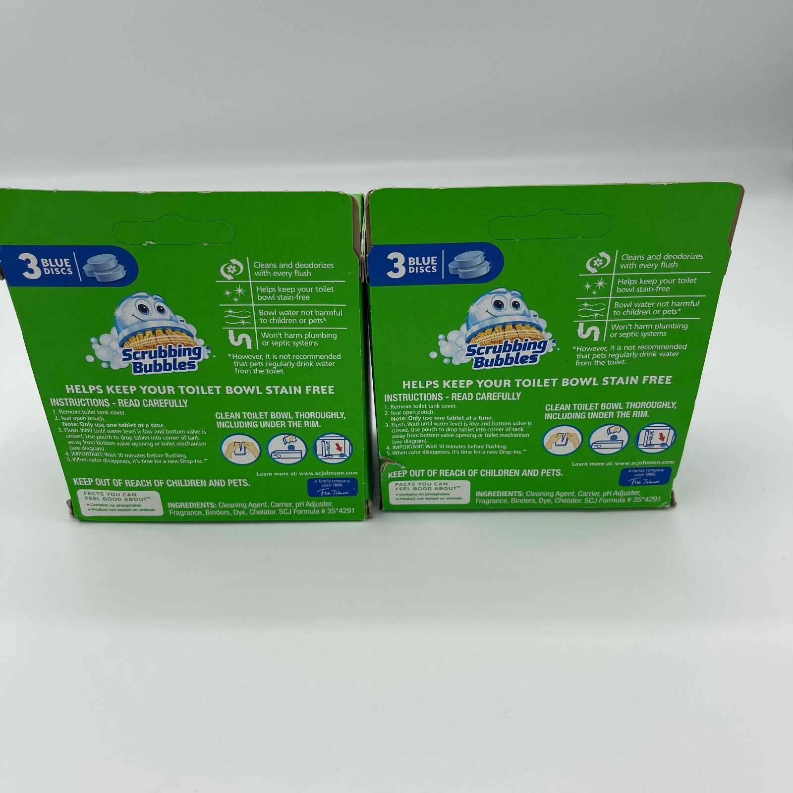 Scrubbing Bubbles Cleaner Drop In Tablets For Bathroom Toilet 2-3 Count Boxes