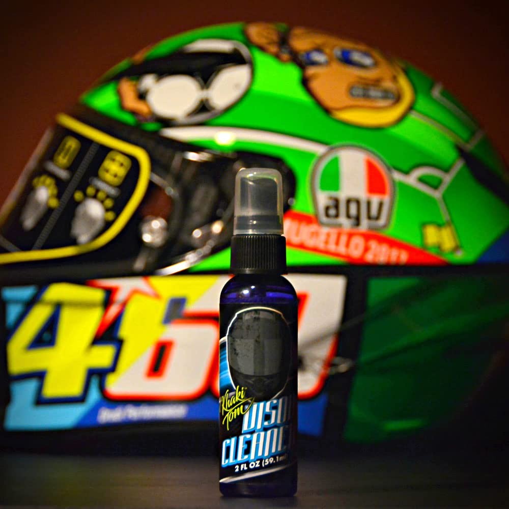 Motorcycle Helmet and Visor Cleaner – 2 Oz Streak Free Spray and Microfiber T…