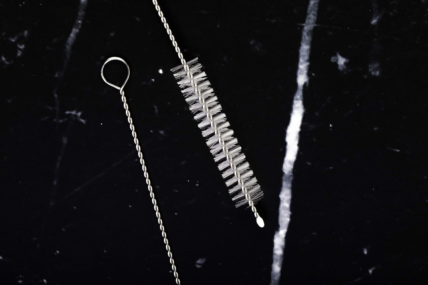 2 Eco-Friendly Stainless Steel Straw Cleaning Brushes – 10-Inch Bristle