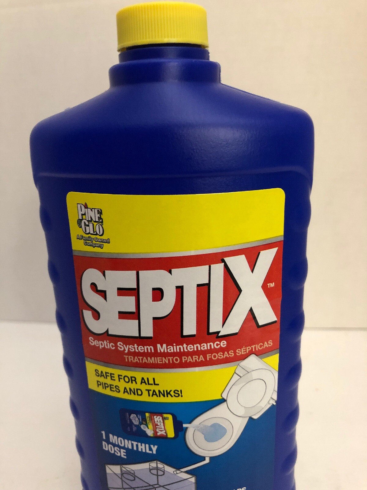 1-Septix,Treatment For Septic Tanks & Systems,Highly Concentrated 24 Oz Pine Glo