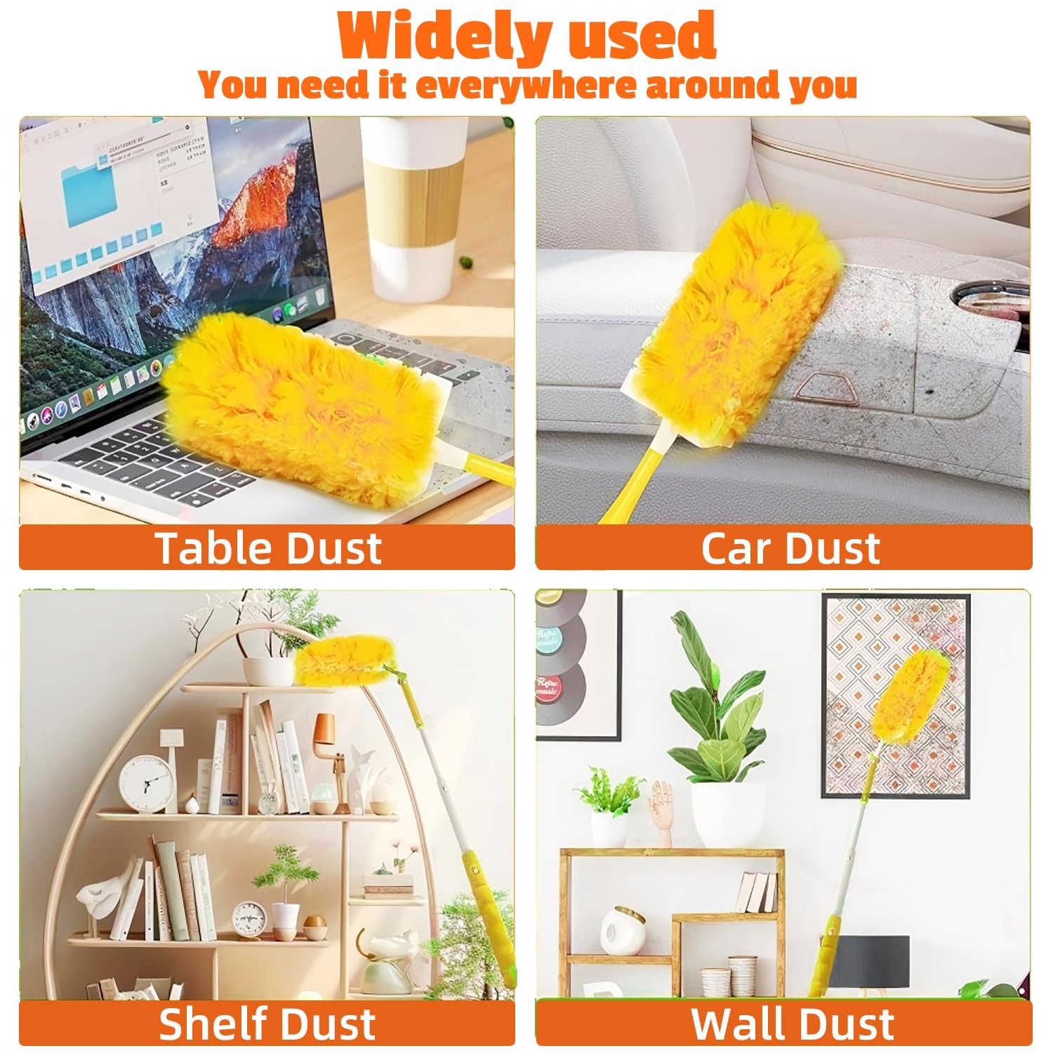40-Pack Duster Refills Compatible for Swiffer Duster Refills, 360° Disposable…