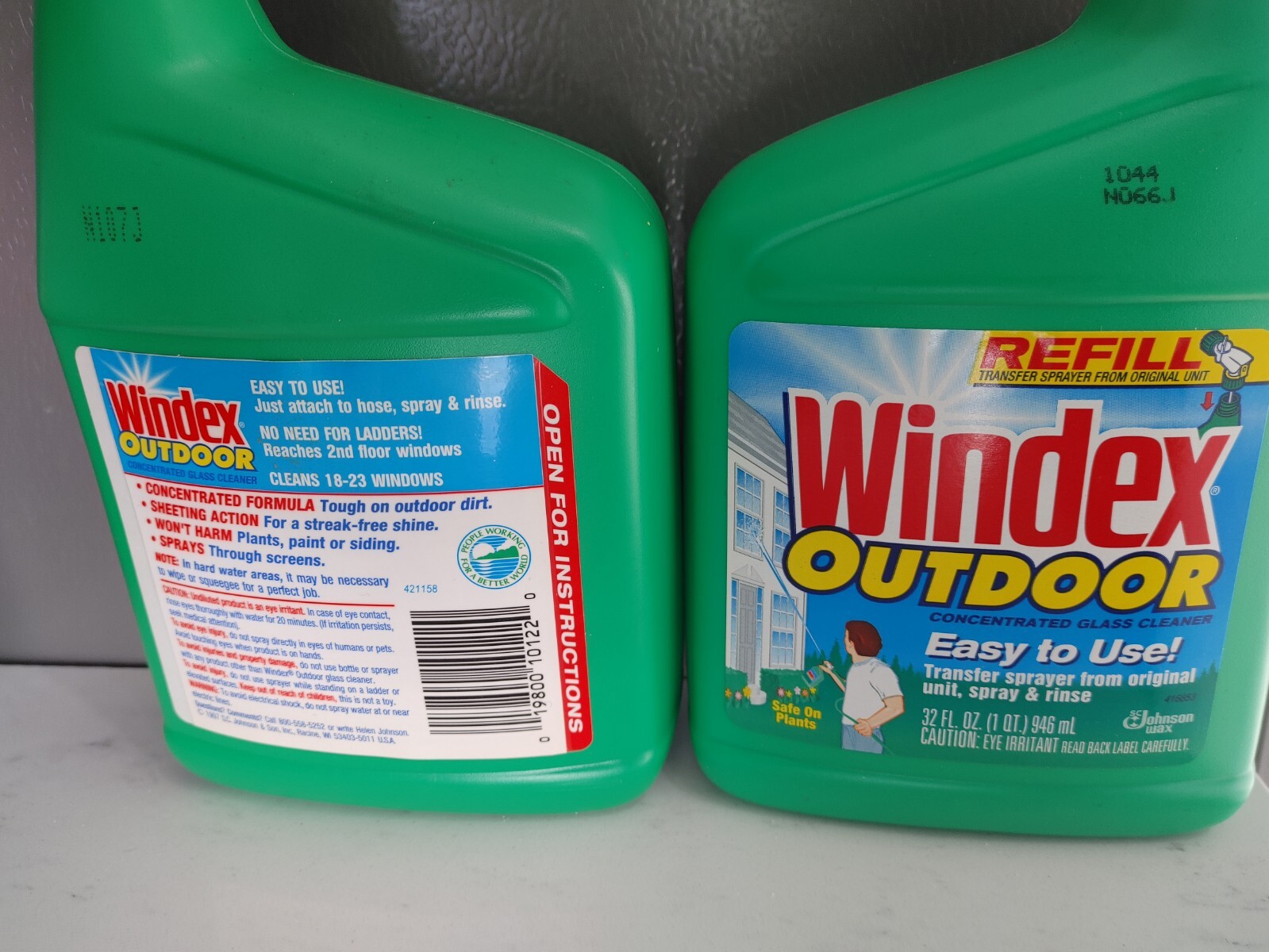 NOS Windex Outdoor Glass surface concentrated Cleaner 32.OZ EA (2pk)