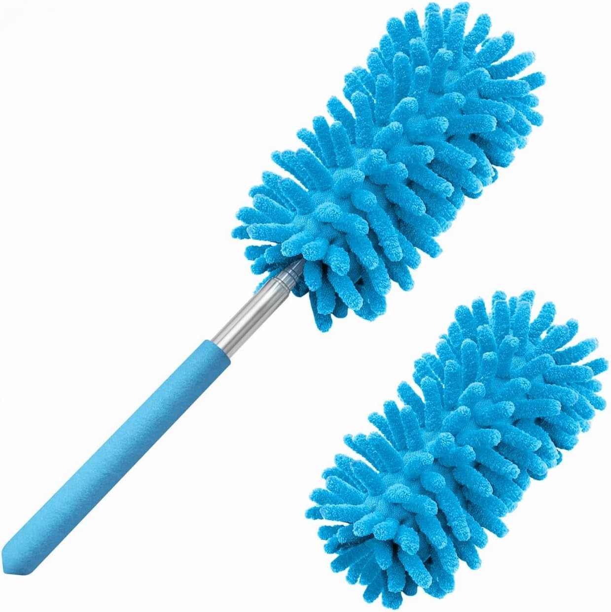 Compact Microfiber Duster for Safe Cleaning of Windows, Fans, and Furniture