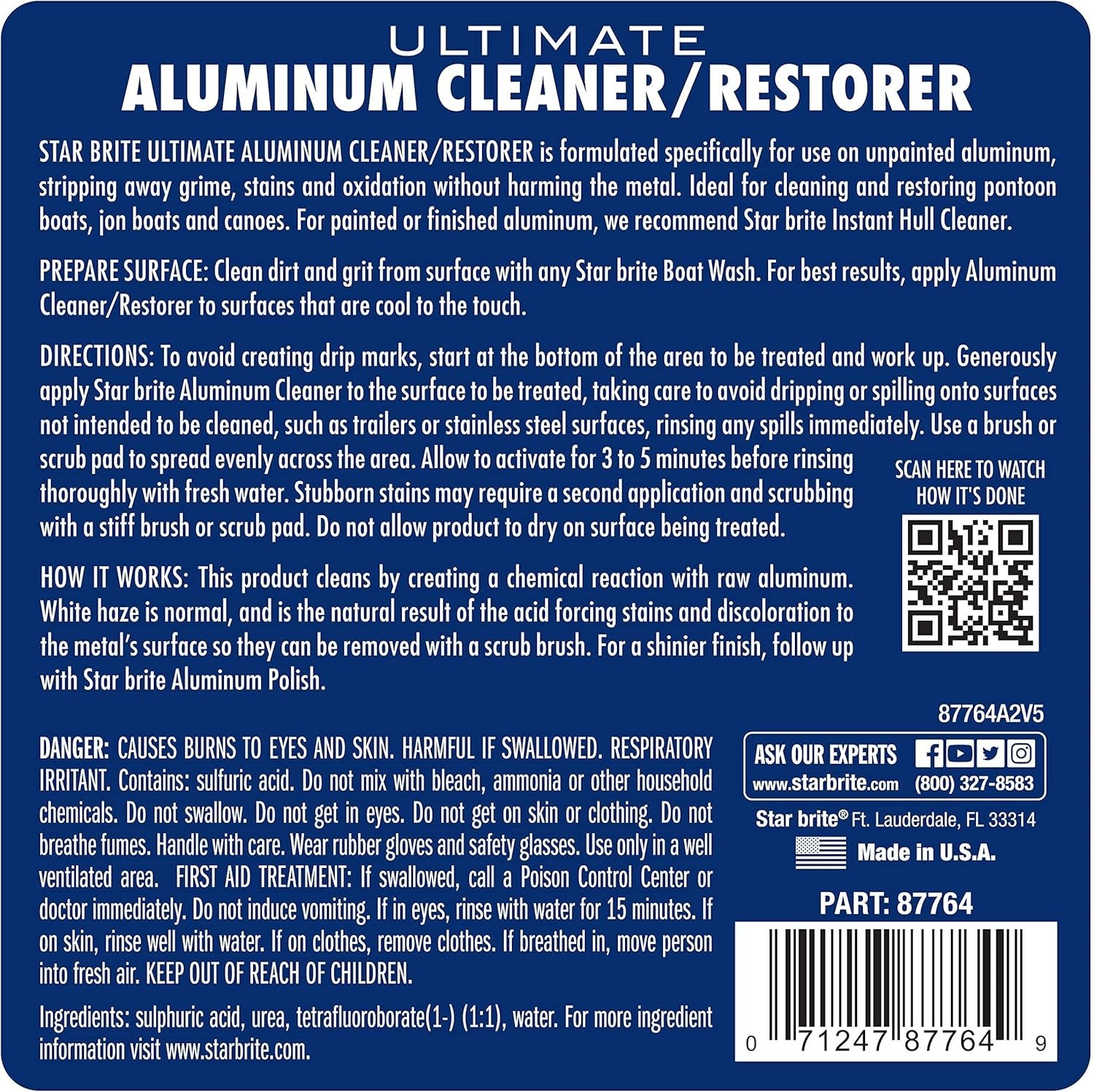 Revitalize Your Pontoon & Canoe with 64 oz Lemon Scent Aluminum Cleaner
