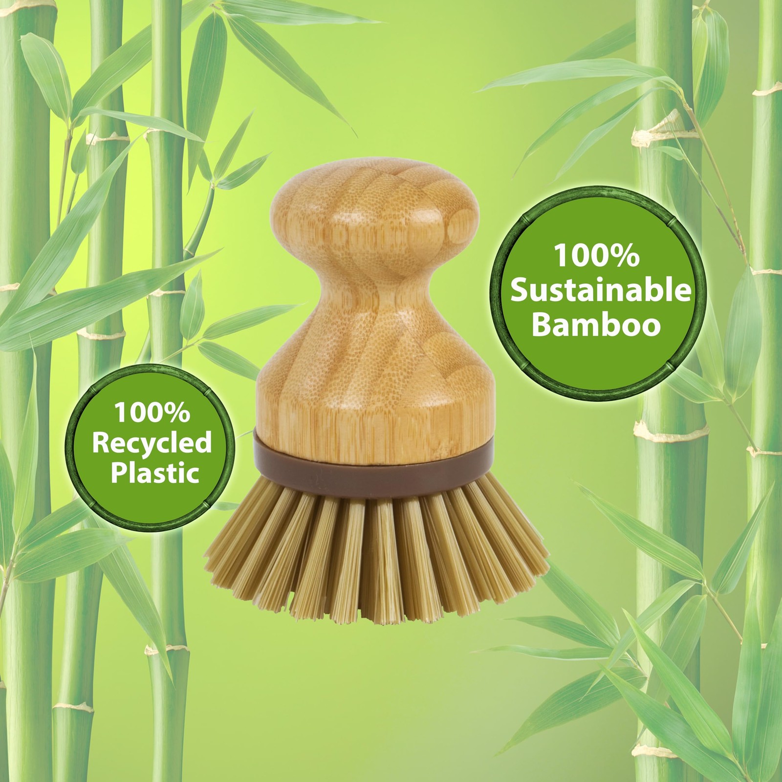 Naturals Mini Scrub Brush, Made of Sustainable and Recycled Plastic, Scrub Po…