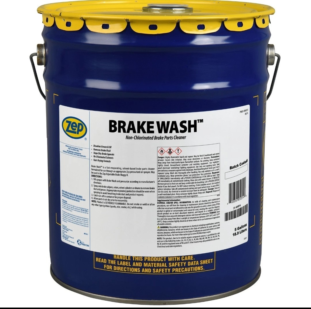 Zep Brake Wash Liquid Non-Clorinated Parts Cleaner – 5 Gallon (1 Pail) 50535 –