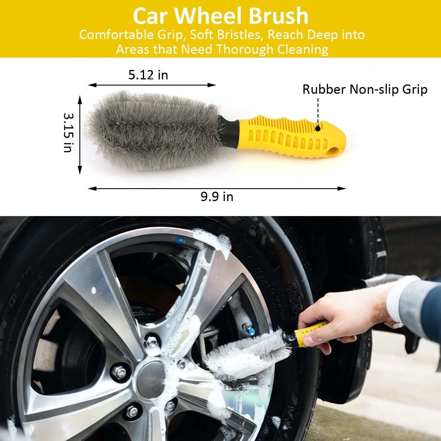 10Pcs Car Wash Detailing Kit Cleaning Kits,with Collapsible Bucket Wash Mitt …