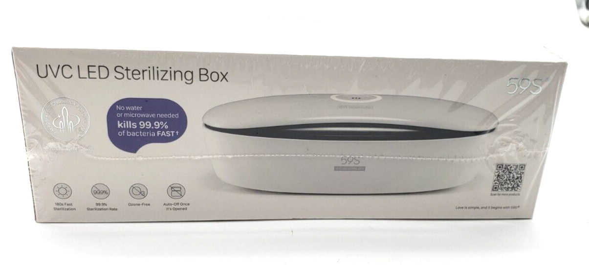 59S UVC LED Sterilizing Box Jewelry Glasses Phone Sanitize Disinfection New Seal