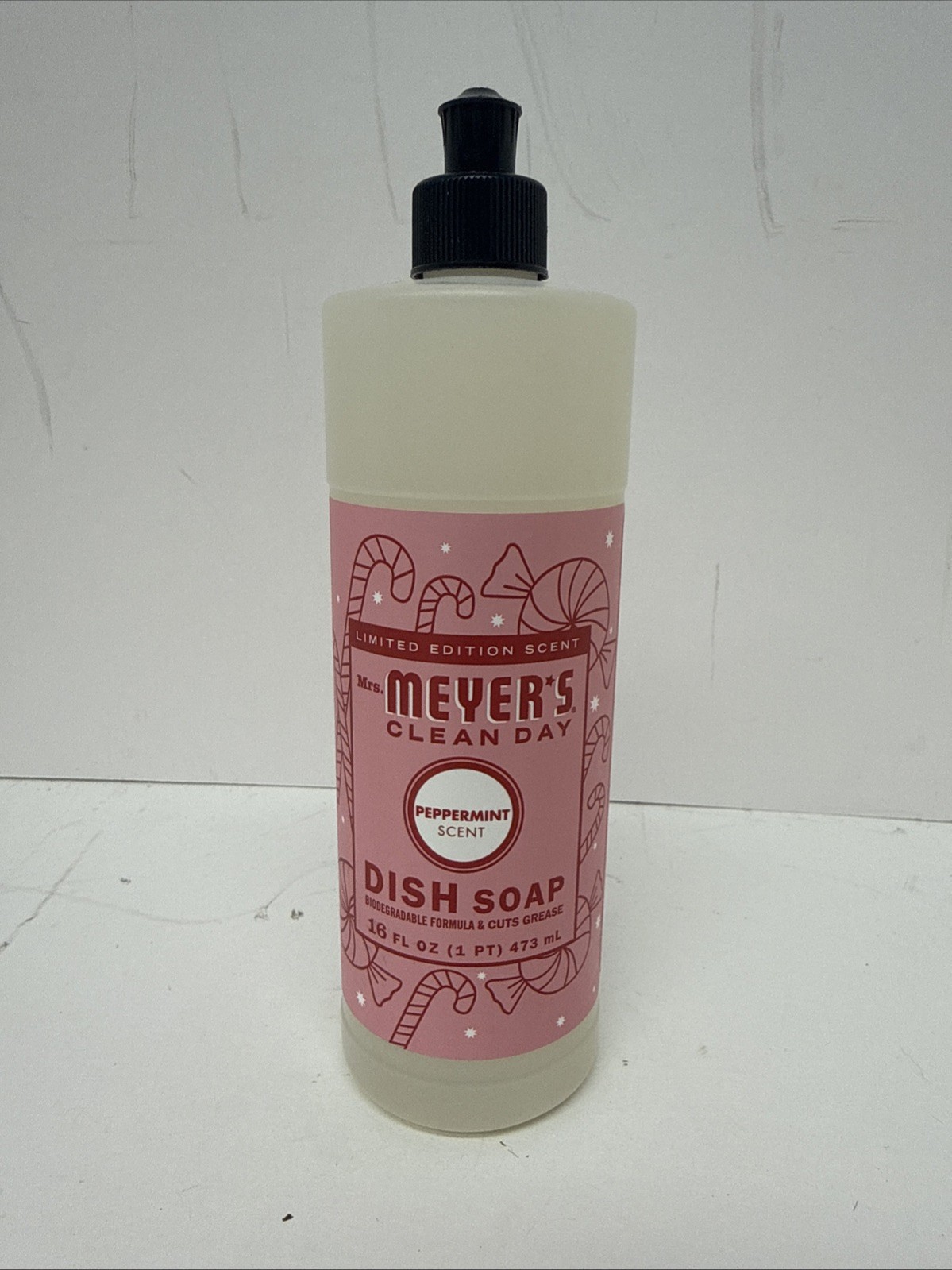 Mrs Meyer’s Dishwashing Liquid Dish Soap Cruelty Free Formula Peppermint Scent