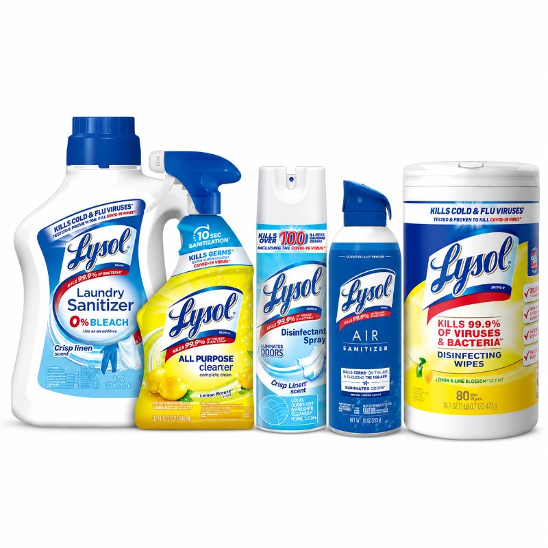 12x Lysol All Purpose Cleaner Lemon Spray Bottle Surface Home Hygiene Bulk 32oz