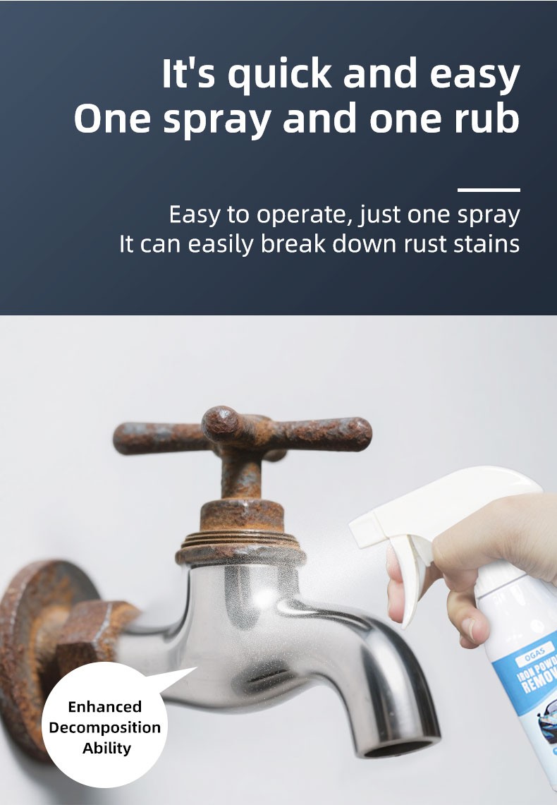 Iron Powder Remover, Rust Remover For Car Painted Tire Polishing 120ml