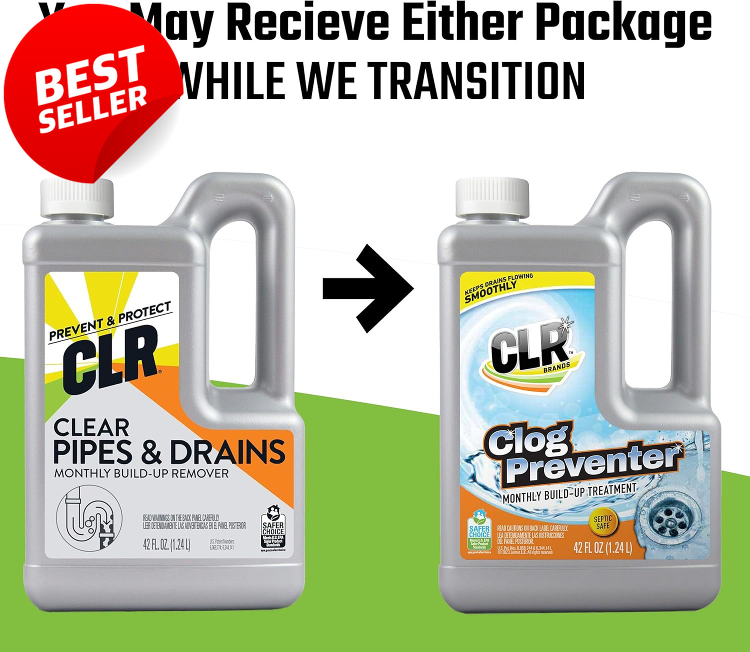 Drain Cleaner Clog Preventer 42oz Monthly Build Up Remover Septic Safe – US