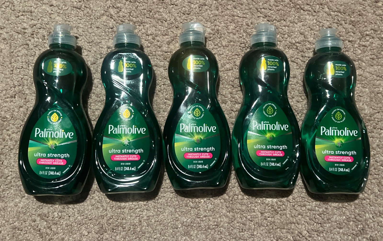 5 Bottles Of PALMOLIVE Travel Size Liquid DISH SOAP 8.4