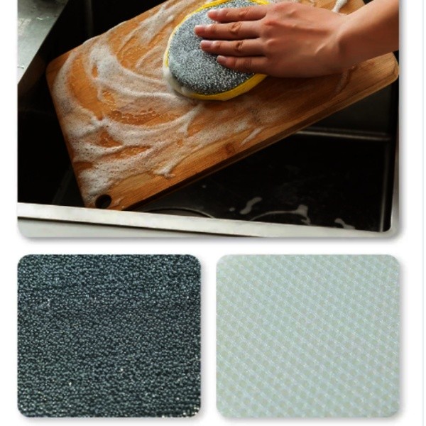 4pieces Double-Sided Scouring Pads Dish Pan Washing Sponge Kitchen Cleaning Tool