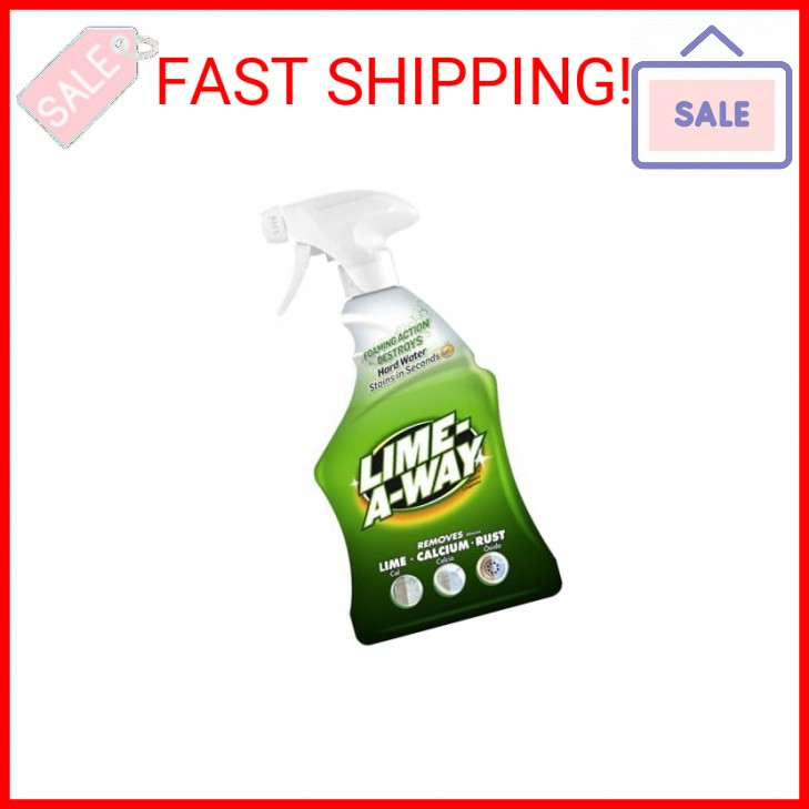Lime-A-Way Hard Water Stain Remover Spray, Removes Lime, Calcium & Rust in Secon