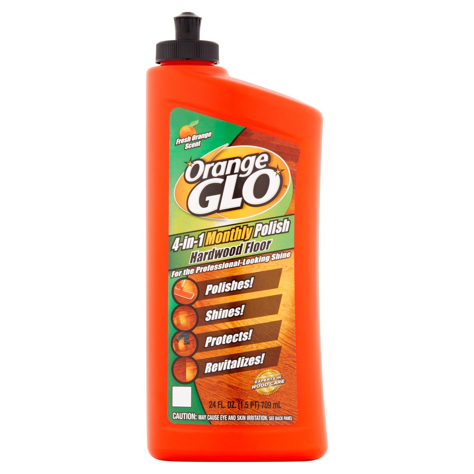 Orange Glo Hardwood Floor 4-in-1 One Easy Step Cleaner Fresh Orange Scent – 3PC