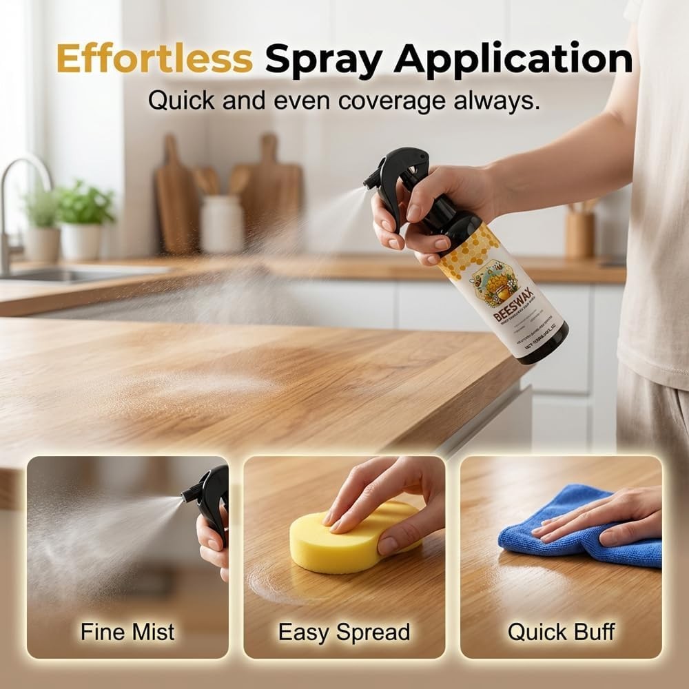 Professional Wood Polish & Cleaner Spray – Long-Lasting Shine & Protection