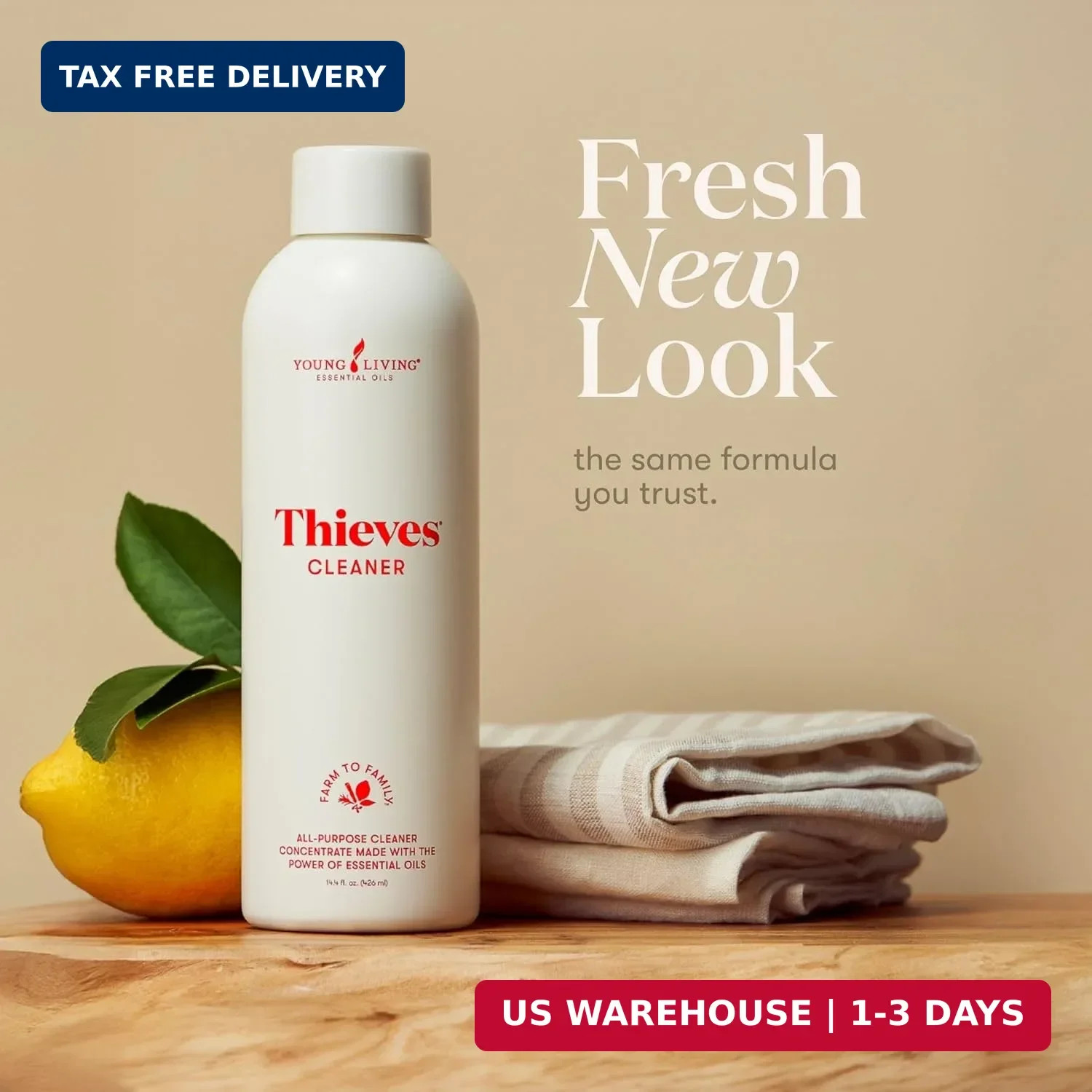 Thieves Household Cleaner | 14.4 oz | Plant-Based Multi-Surface Solution Infused