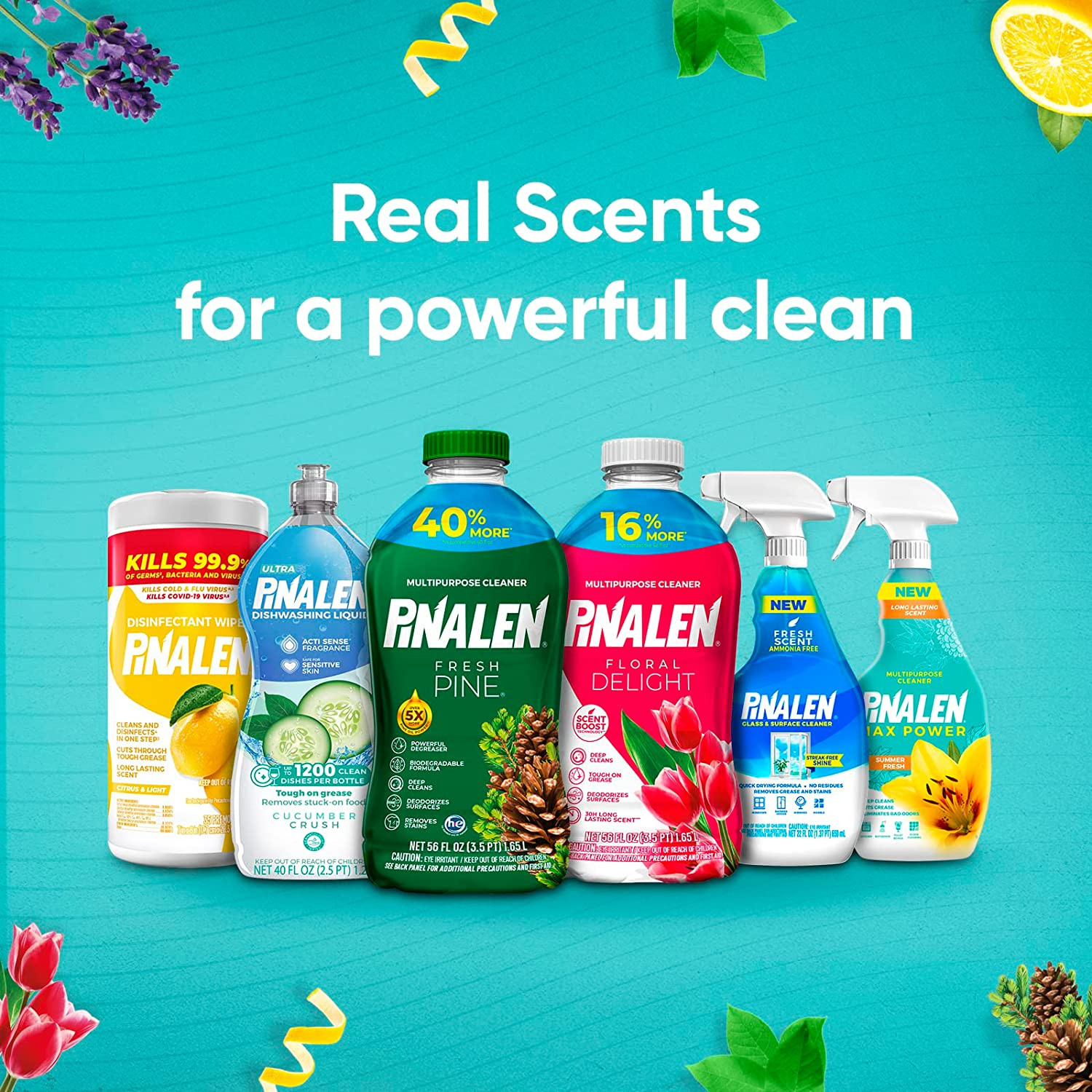Max Aromas Multipurpose Cleaner – Lemon Lift Scent – 28 Fl Oz – All Purpose Clea