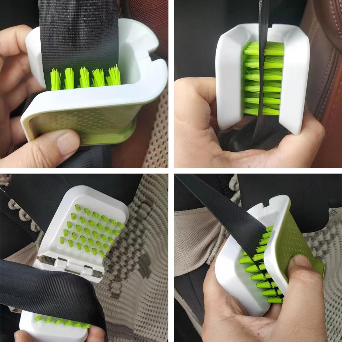Car Seat Belt Cleaning Brush, U-Shaped Double Sided Vehicle Safety Belt Washi…